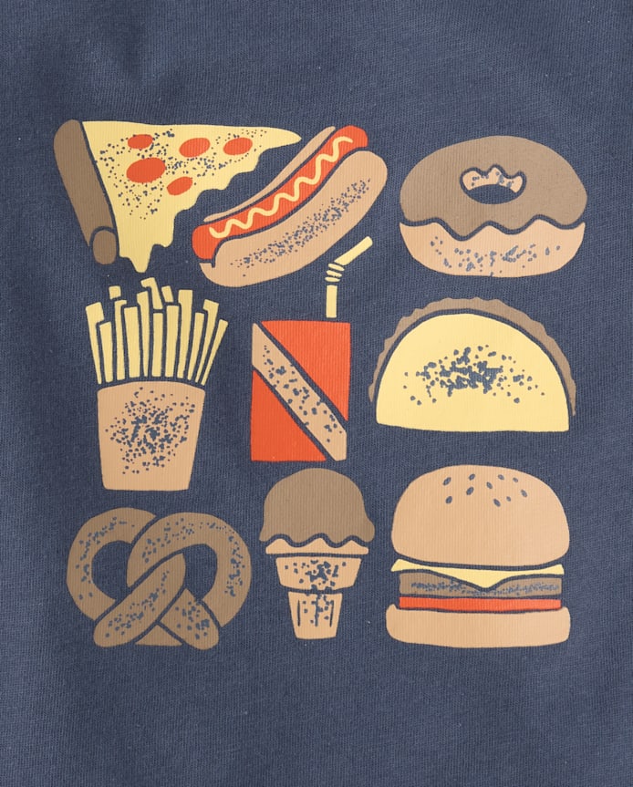 T-shirt graphique pour bébés et petits garçons « Goûters »