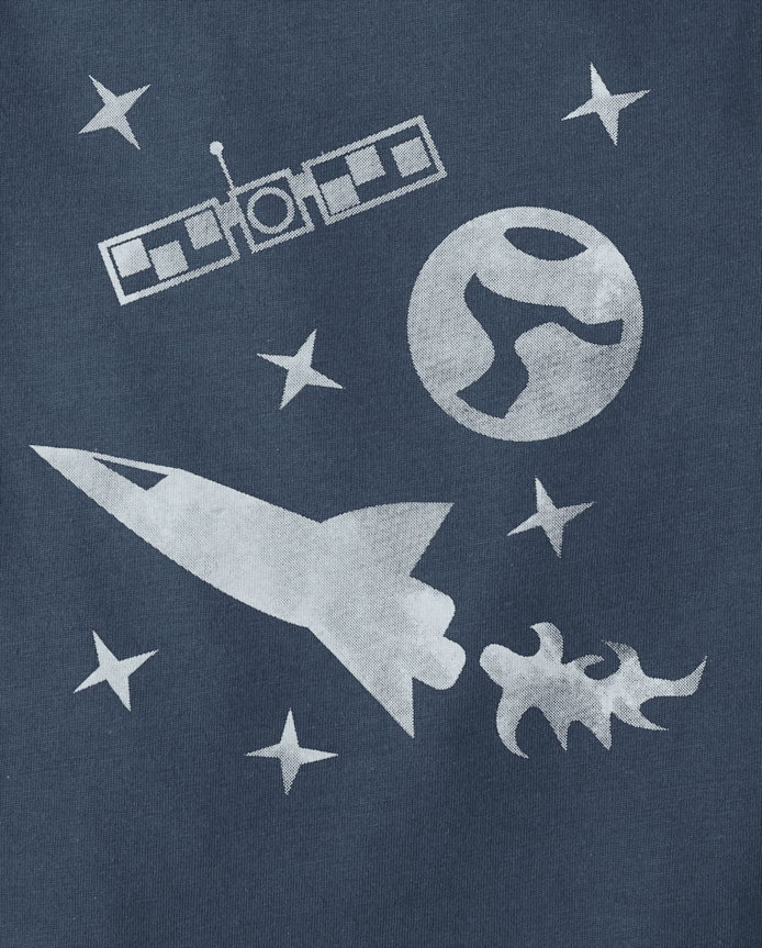 Baby And Toddler Boys Space  Graphic Tee