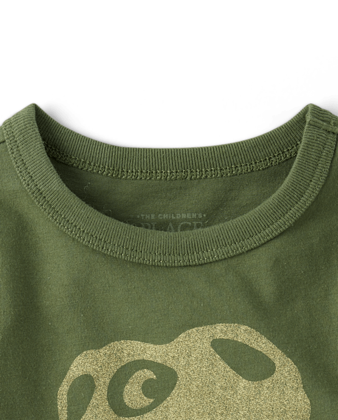 Baby And Toddler Boys Dino Skull Graphic Tee