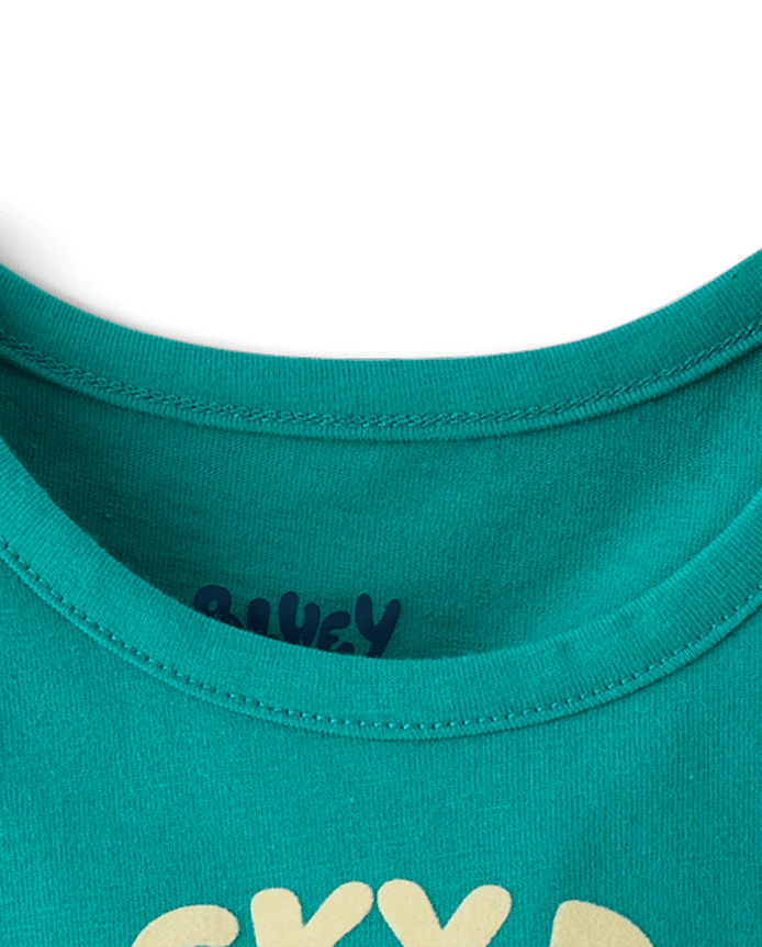 Baby And Toddler Girls Bluey™ St. Patrick's Day Our Lucky Graphic Tee