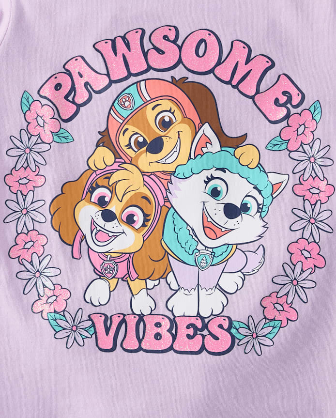 Baby And Toddler Girls Paw Patrol™ Pawsome Vibes Graphic Tee