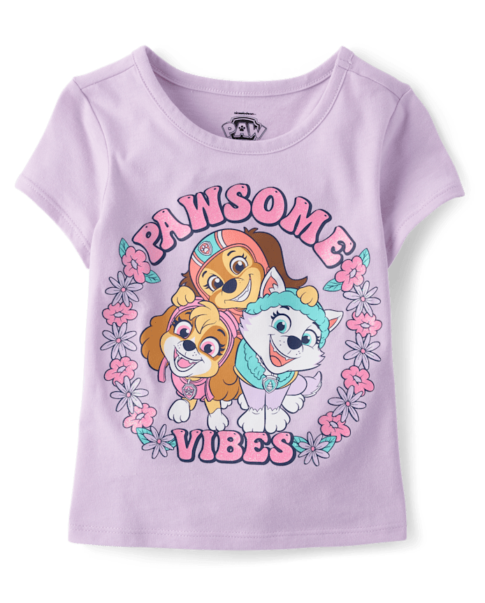Baby And Toddler Girls Paw Patrol™ Pawsome Vibes Graphic Tee