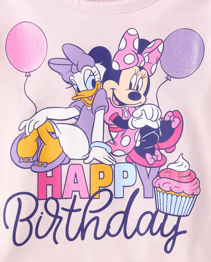 Baby And Toddler Girls Minnie Mouse™ Birthday Graphic Tee