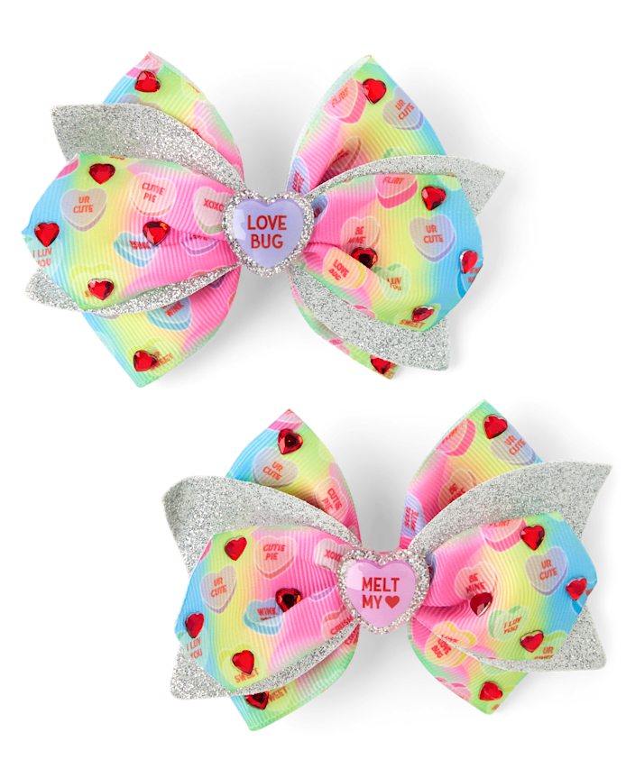 Girls Sweethearts® Bow Hair Clip 2-Pack