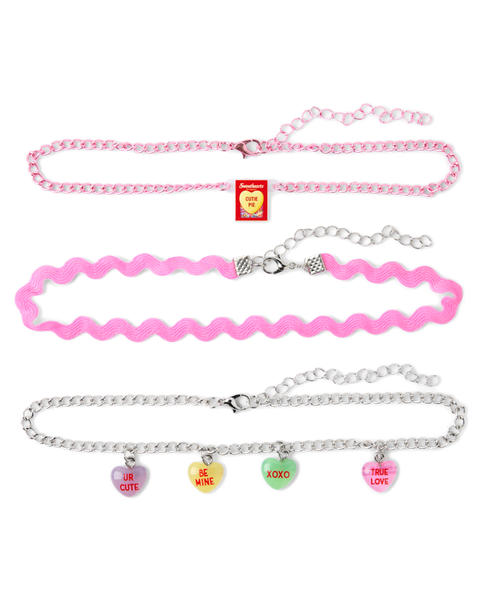 Girls Sweethearts® Choker Necklace 3-Pack