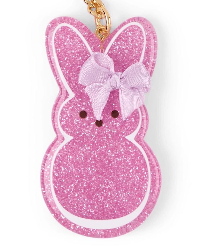 Girls PEEPS® Glitter Keychain