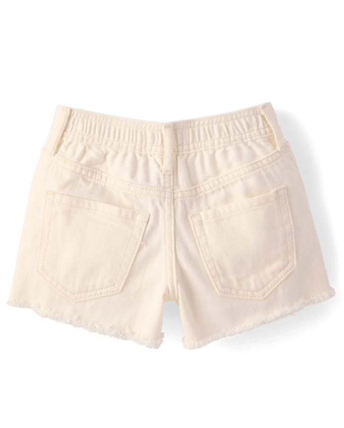 Girls Ripped Shortie Jean Shorts