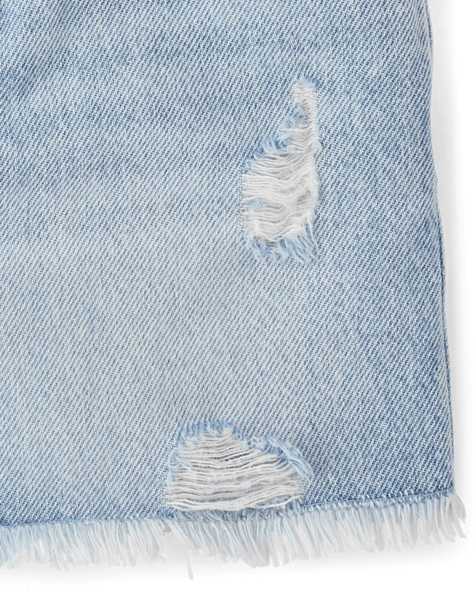 Girls Ripped Denim Skort
