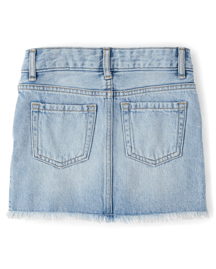 Girls Ripped Denim Skort