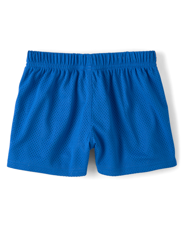Girls Quick Dry Side Stripe Mesh Lined Active Shorts