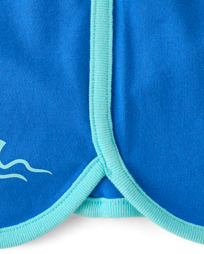 Girls Contrast Graphic Dolphin Shorts