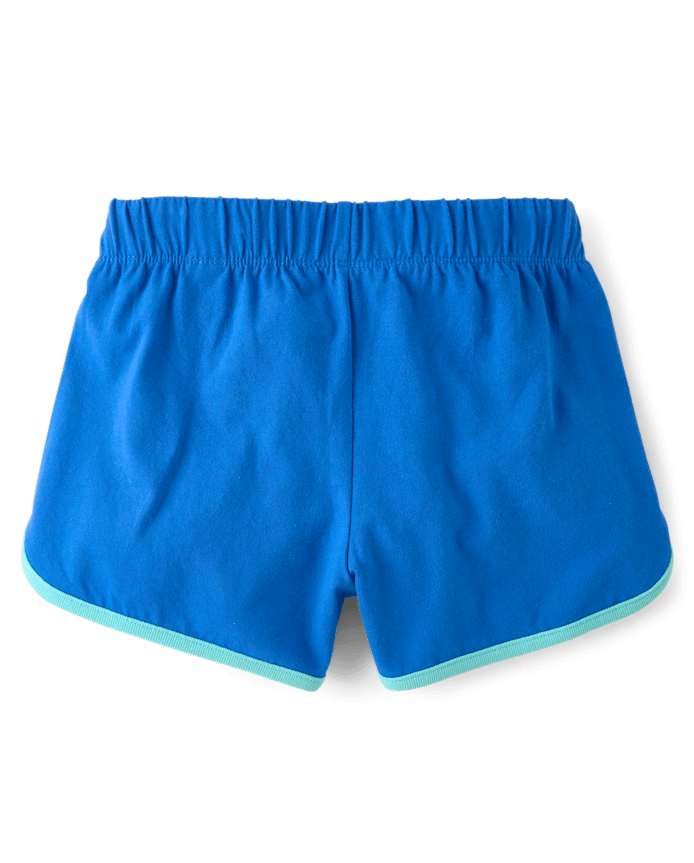 Girls Contrast Graphic Dolphin Shorts