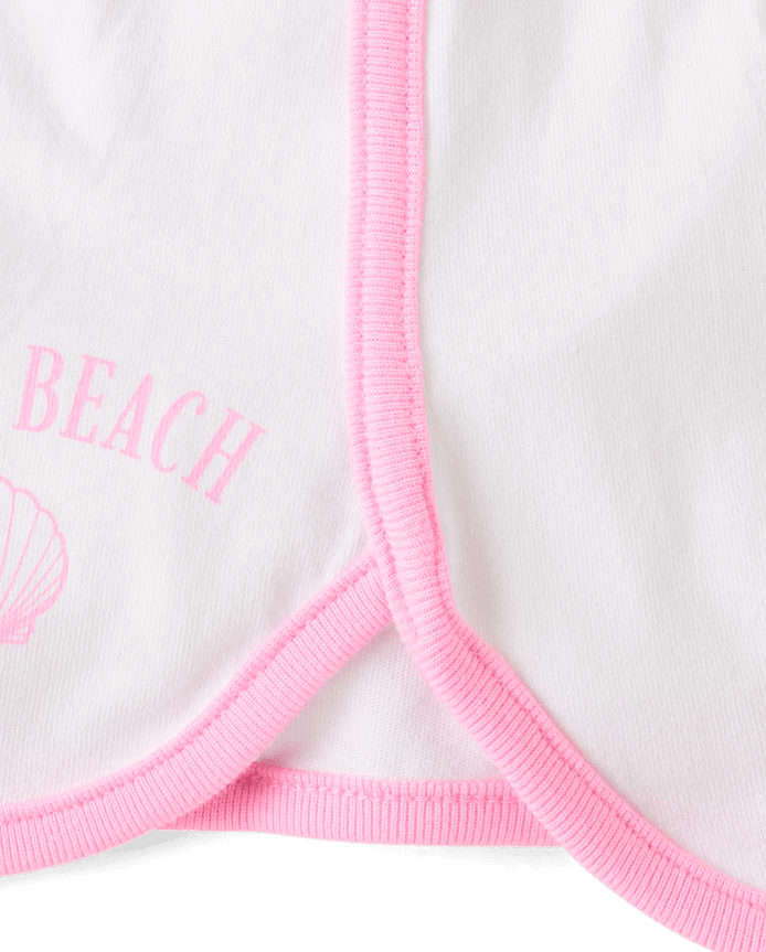 Girls Contrast Graphic Dolphin Shorts