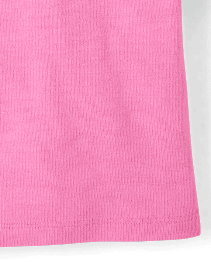 Girls Contrast Ribbed Polo