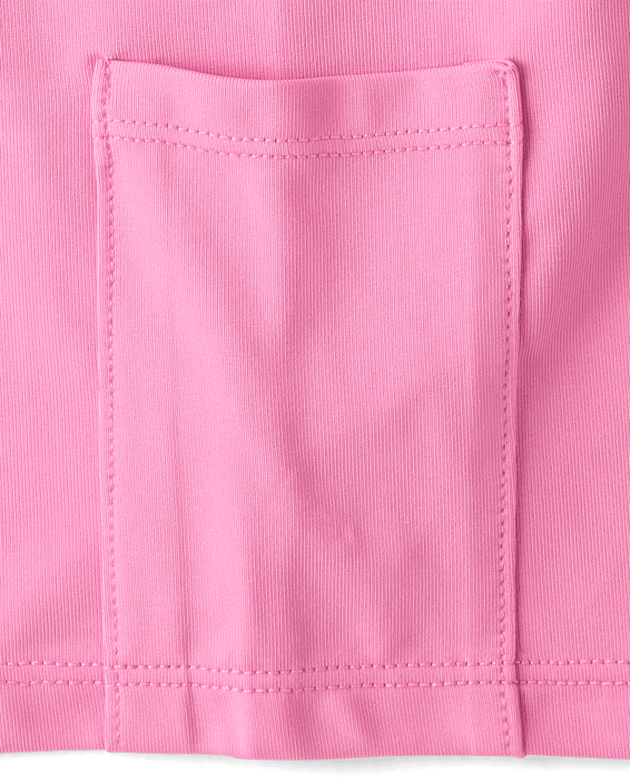 Girls Quick Dry Contrast Halter Pleated Tennis Dress