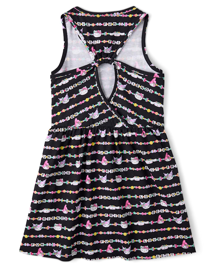 Girls Hello Kitty® And Friends Friendship Bracelet Cut-Out Tank Dress