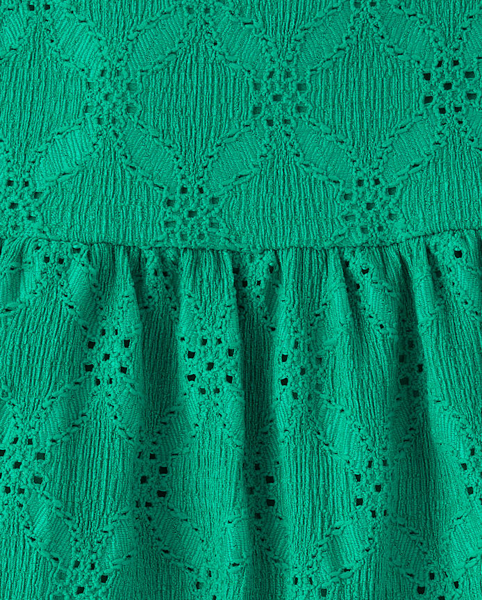 Girls Eyelet Bow Back Dress