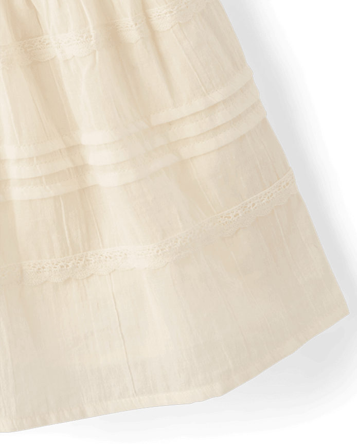 Girls Smocked Drop Waist Dress