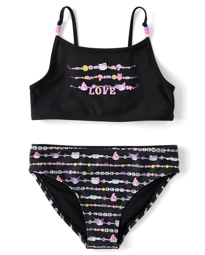 Girls Hello Kitty® And Friends Friendship Bracelet Beaded Bikini Swimsuit