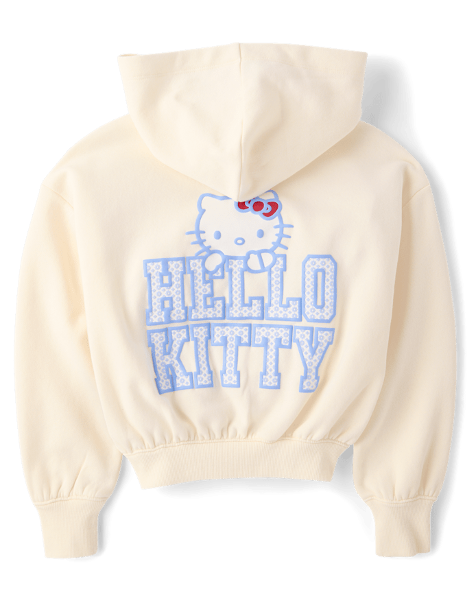 Girls Hello Kitty® Puff Print Premium Fleece Hoodie