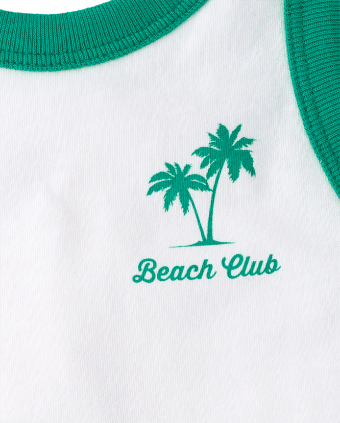 Girls Colorblock Graphic Tank Top