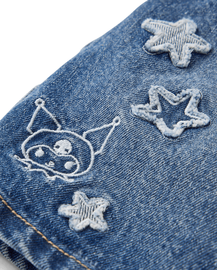 Girls Hello Kitty® And Friends Applique Star Denim Skort