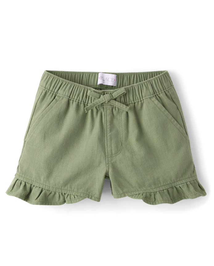 Girls Ruffle Shortie Pull On Shorts