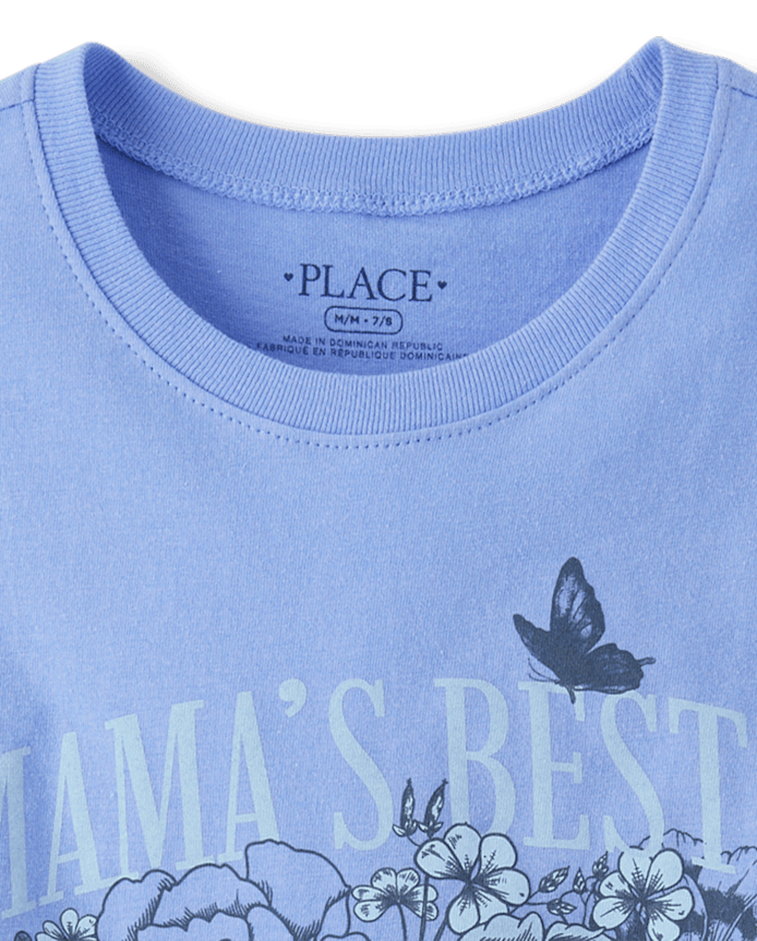 Girls Mama's Bestie Graphic Tee