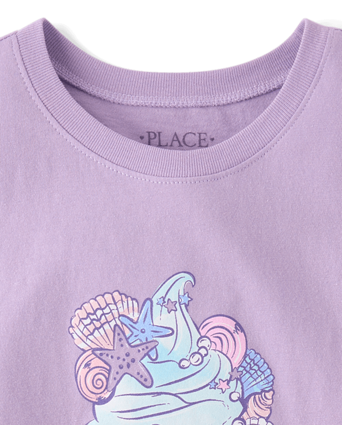 Girls Ice Cream Cone Graphic Tee
