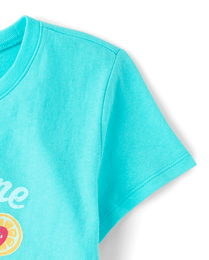 Girls Summer Drink Graphic Tee