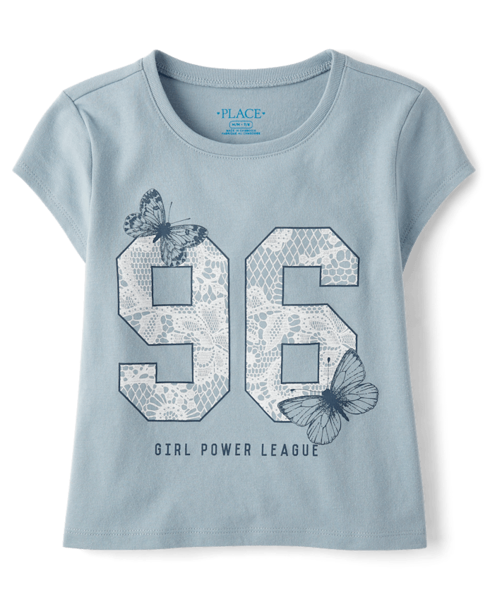 Girls Girl Power League Graphic Baby Tee