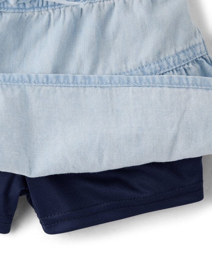 Baby And Toddler Girls Chambray Skort