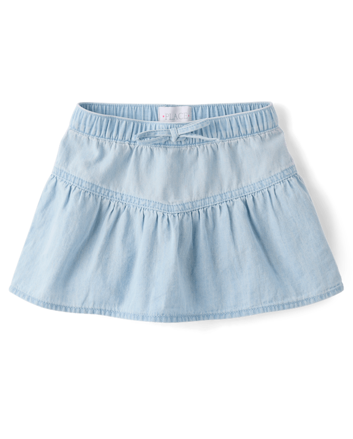 Baby And Toddler Girls Chambray Skort