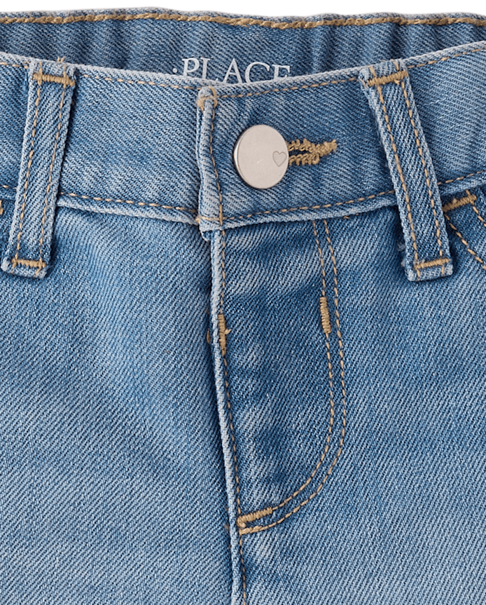 Baby And Toddler Girls Crochet Shortie Jeans Shorts