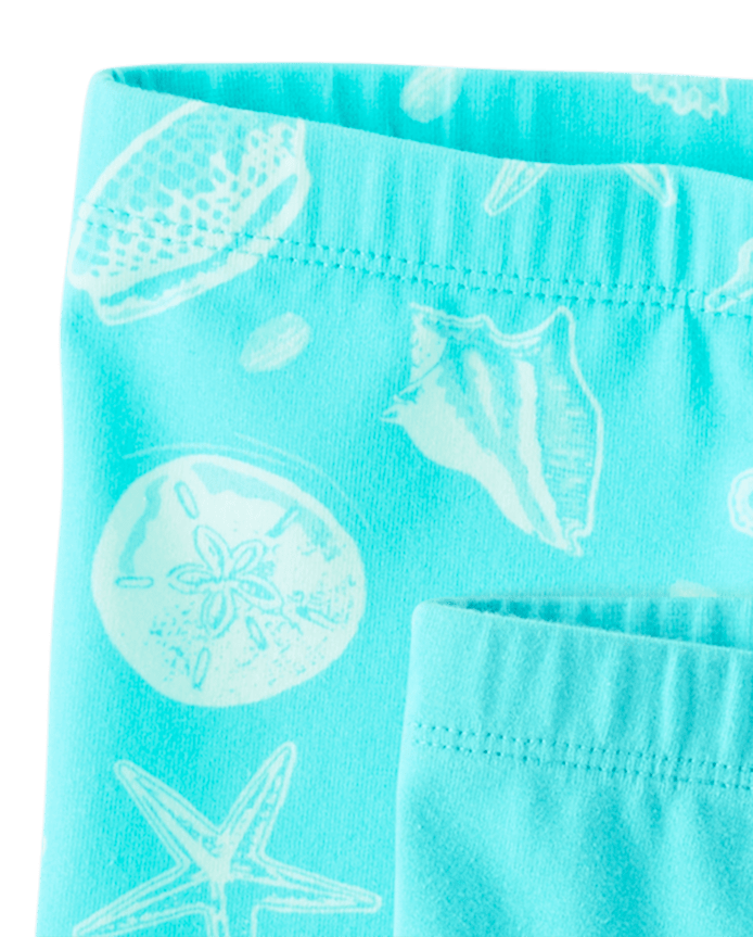 Toddler Girls Seashell Bike Shorts 3-Pack