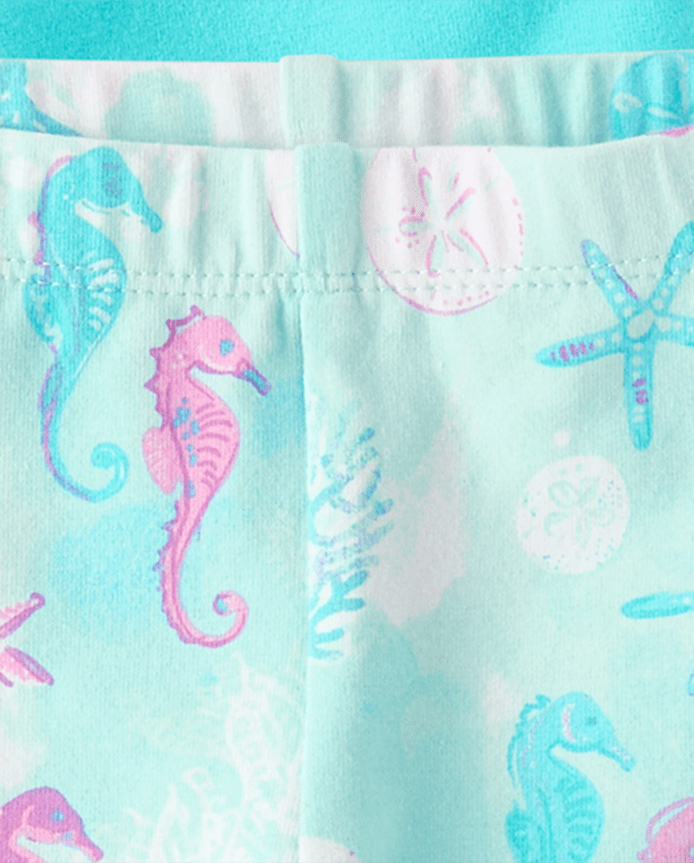 Toddler Girls Seashell Bike Shorts 3-Pack