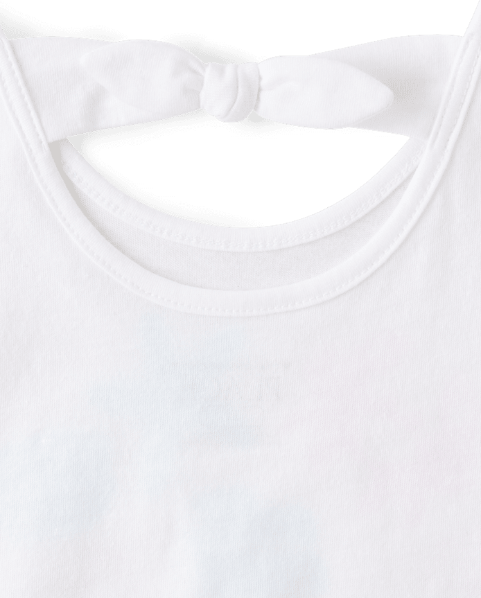 Toddler Girls Glitter Sea Creature Bow Back Tank Top 3-Pack