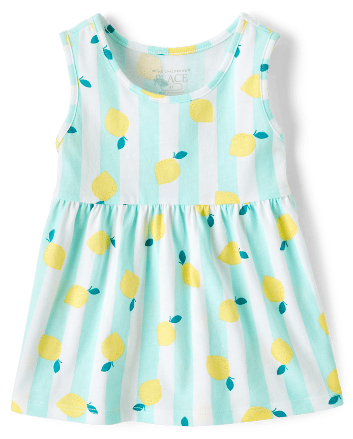Toddler Girls Lemon Tank Top 3-Pack