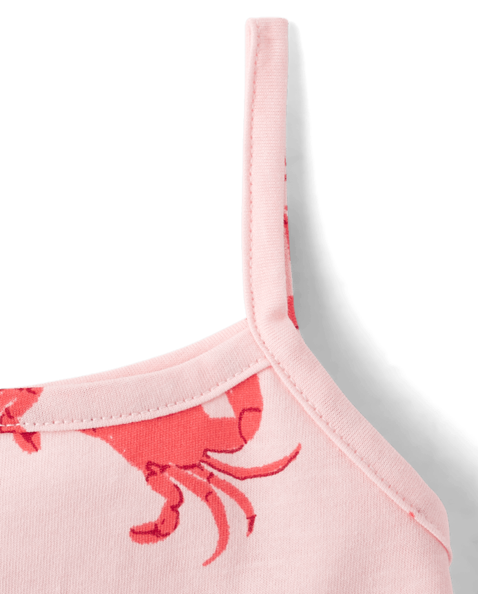 Toddler Girls Crab Tank Top 3-Pack