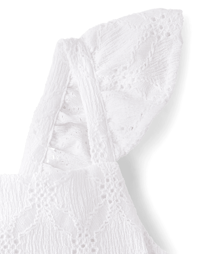 Baby And Toddler Girls Eyelet Bow Back Dress