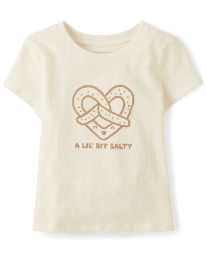 Baby And Toddler Girls Pretzel Graphic Tee
