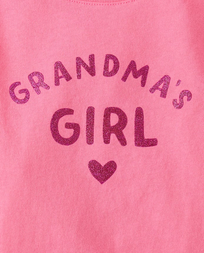 Baby And Toddler Girls Grandma's Girl Graphic Tee