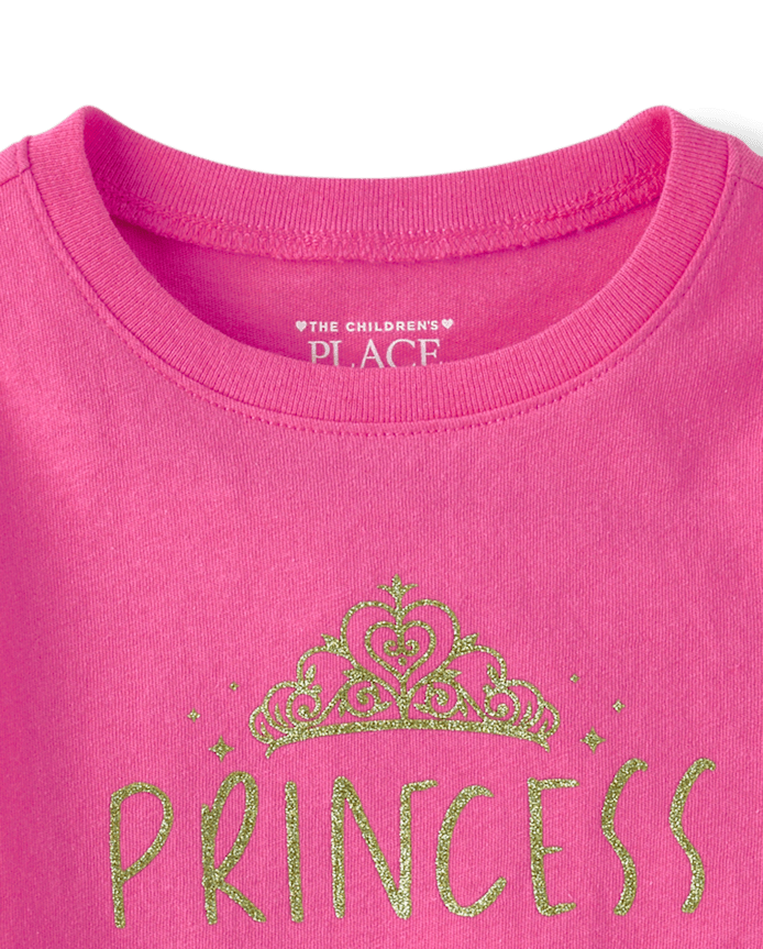Baby And Toddler Girls Princess Graphic Tee