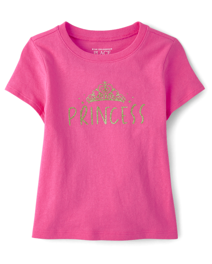 Baby And Toddler Girls Princess Graphic Tee