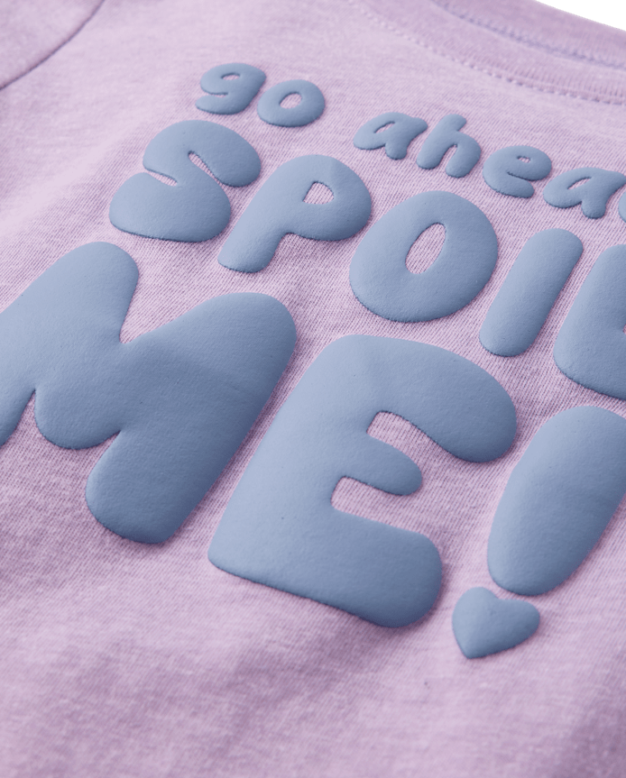 Baby And Toddler Girls Spoil Me Graphic Tee