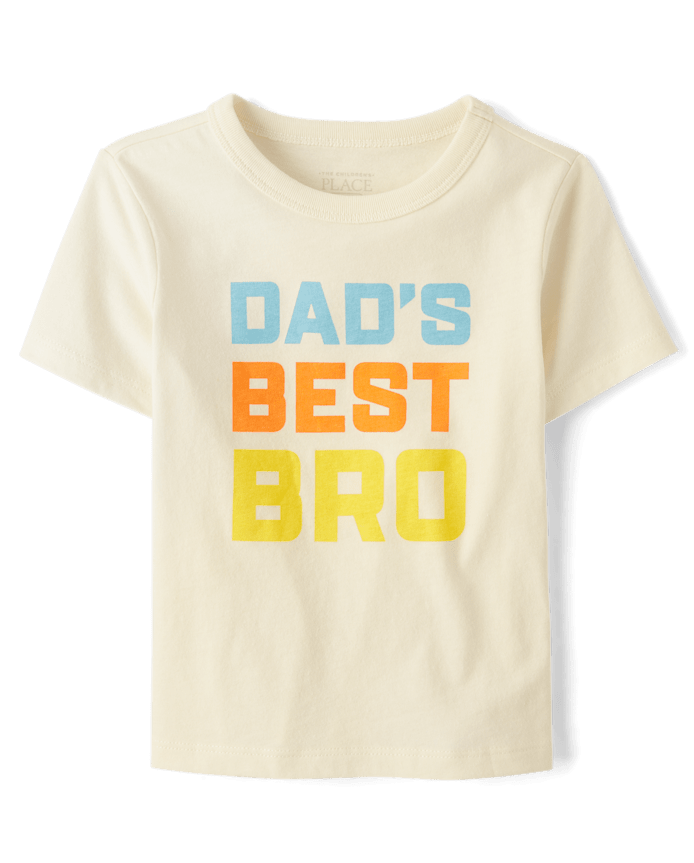 Baby And Toddler Boys Dad's Best Bro Graphic Tee