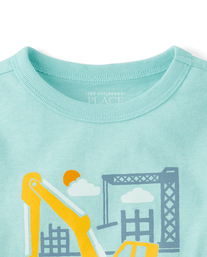 Baby And Toddler Boys Excavator Graphic Tee