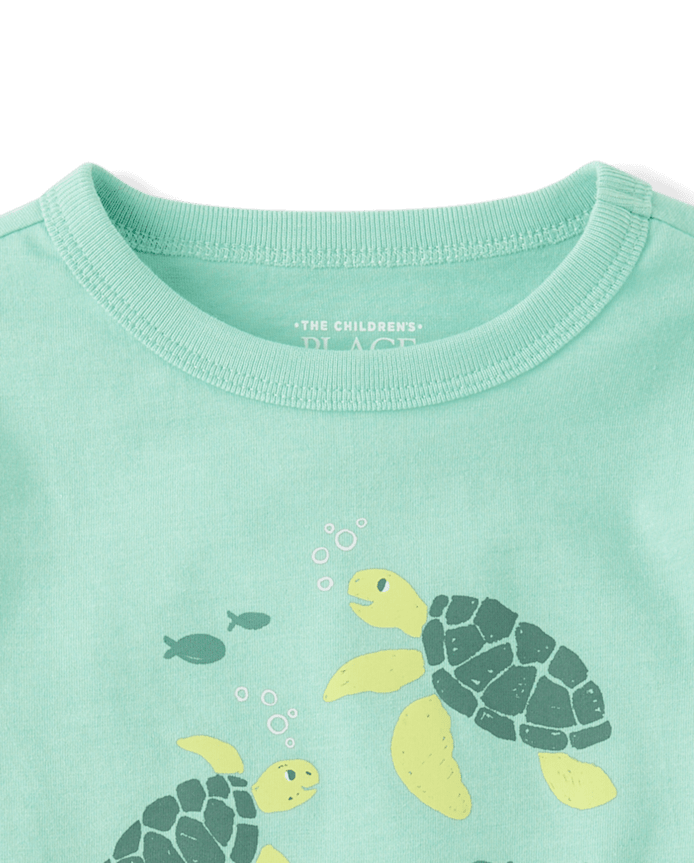 Baby And Toddler Boys Turtle Graphic Tee
