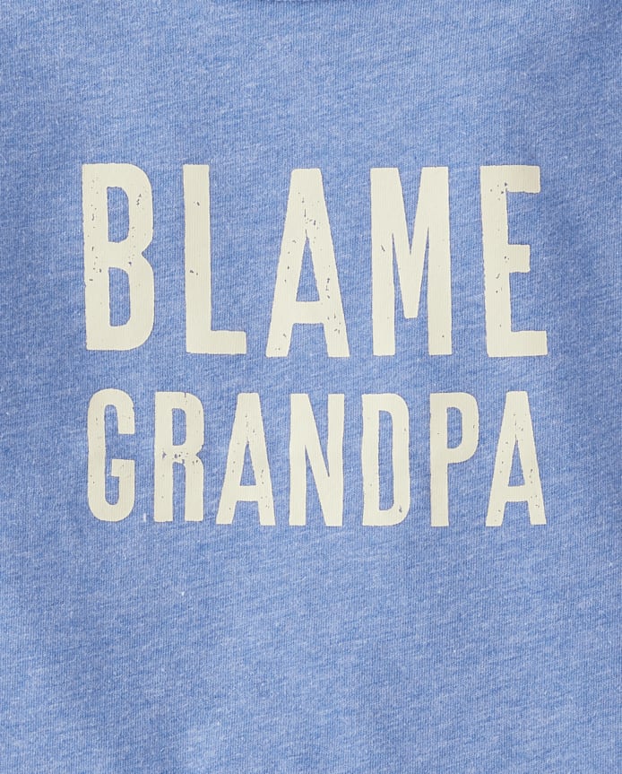 Baby And Toddler Boys Blame Grandpa Graphic Tee