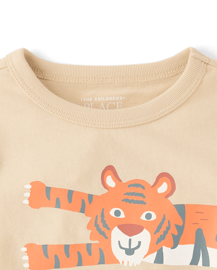 Baby And Toddler Boys Zoo Animals Graphic Tee